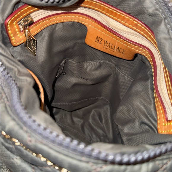 MZ Wallace Bag Metro Gray Quilted Crossbody Bag - Picture 12 of 17